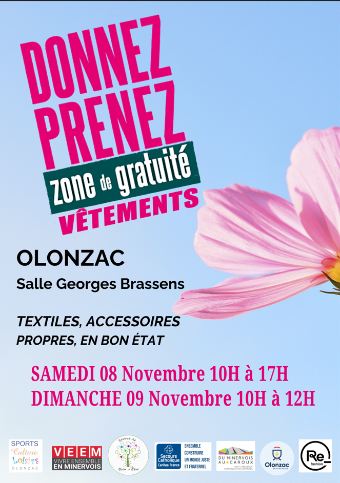 Affiche Zone de gratuité Olonzac 2025 11 Affiche Zone de gratuité Olonzac 2025 11