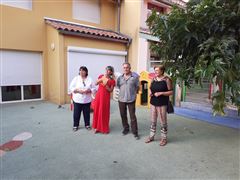 Discours officiels à la crèche Les Lutins du Minervois au Caroux