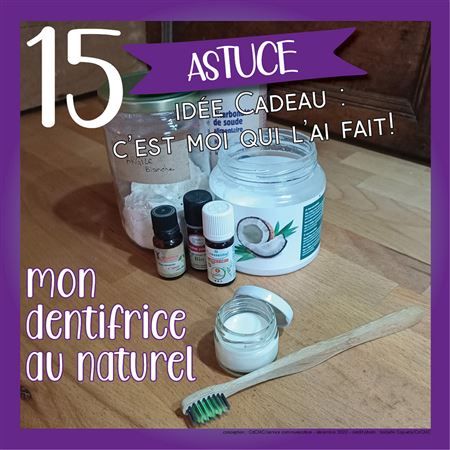 Vignette 2, jour 15 : dentifrice